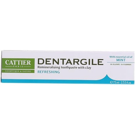 Pastă de dinți Cattier Dentargile Refreshing cu argilă și ulei esențial de mentă, 75ml
