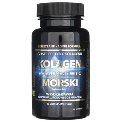 Supliment Intenson Marine Collagen, Hyaluron, Vitamina C, 60 tablete