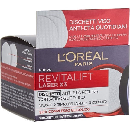Discuri exfoliante Revitalift Laser X3 cu acid glicolic