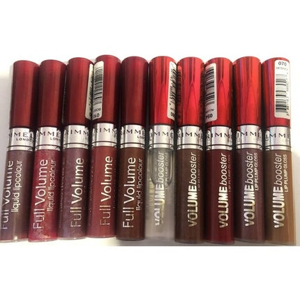 Rimmel London Full Volume Booster Liquid Lip Color, ruj lichid cu efect de volumizare, Plum Shine