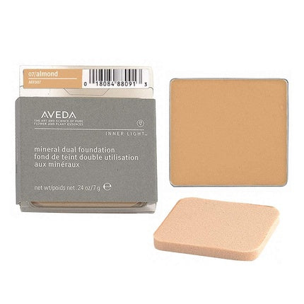Fond de Ten Compact, Aveda, Dual Foundation Almond N. 7, Culoare Almond, Cantitate 17g