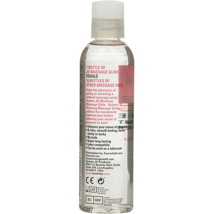 Lubrifiant masaj, System Jo, încălzire, 120ml