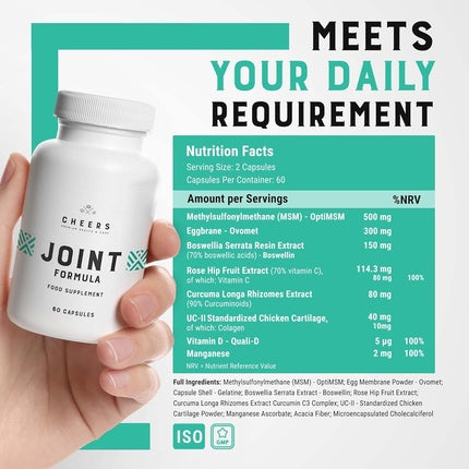 Supliment Capsule Cheers Joint Formula 60 bucati Alb
