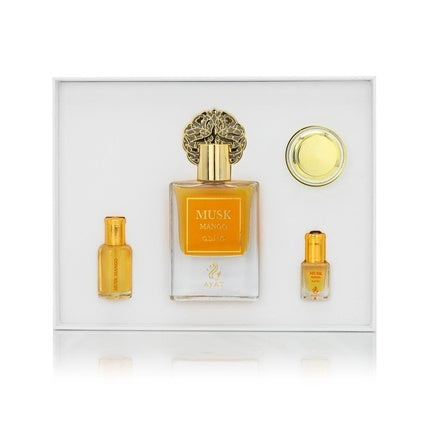 Set Parfum Ayat Perfumes Prestige Complete Musk Collection, Eau de Parfum 50ml + Uleiuri Parfumate 12ml + Cremă Corp 18g