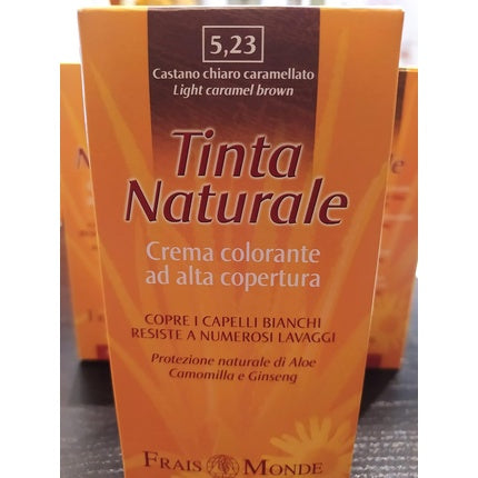 Vopsea păr, Frais Monde, Tinta Naturale, castaniu caramel