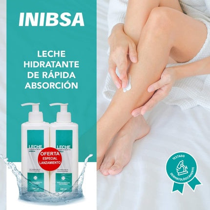 Loțiune Corp, Inibsa, 2 x 500ml, Alb-Turcoaz