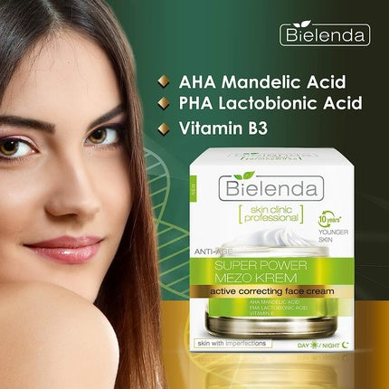 Crema Facială Corectantă Bielenda Skin Clinic Professional Super Power Mezo 50ml