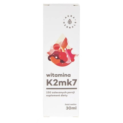 Vitamina K2mk7, Aura Herbals, picături 30ml