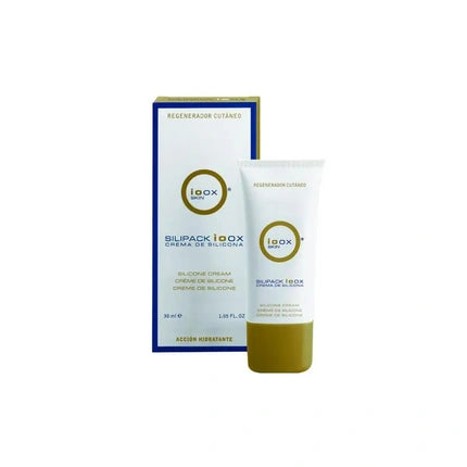 Cremă facială regeneratoare Ioox Silipack, 30g, alb/gold