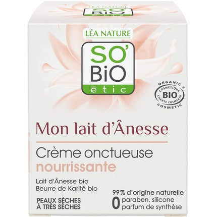 Cremă Facială Sobio Etic cu Lapte de Măgar, 50ml