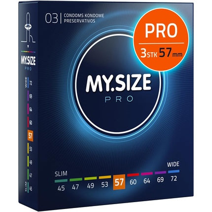 Prezervative My.Size Pro, 57mm, 3 bucati