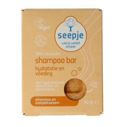 Șampon solid Seepje cu mușchi de stejar și neroli, 80 grame