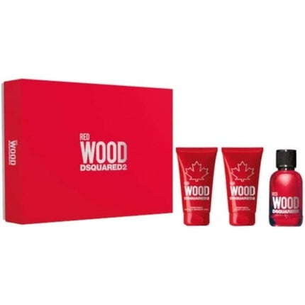 Set cadou parfum, Dsquared2, Red Wood, 500g