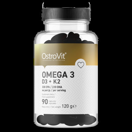 Vitamine, Ostrovit, Omega 3 D3 K2, 90 capsule