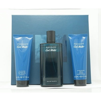 Set Cadou Davidoff Cool Water, parfum pentru bărbați, cutie albastră