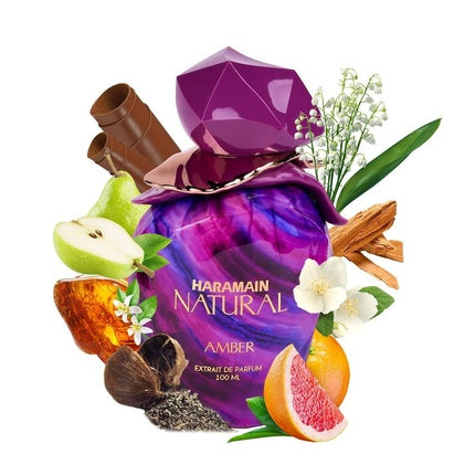 Extrait De Parfum Al Haramain Natural Amber, Violet, 100 ml