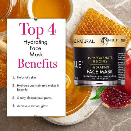 Masca facială Mielle Organics, rodie și miere, 99g