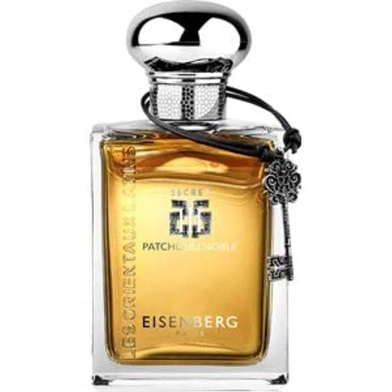 Eau de Parfum Eisenberg Secret N°III Patchouli Nobile, 100ml, sticlă transparentă cu lichid auriu