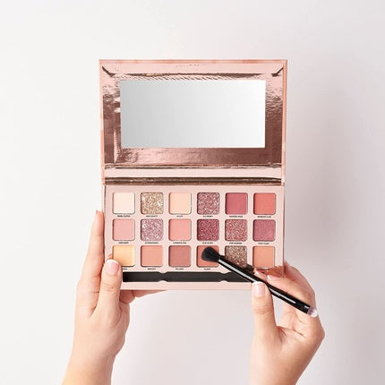 Paletă farduri W7 Socialite, 18 culori Pink Nude