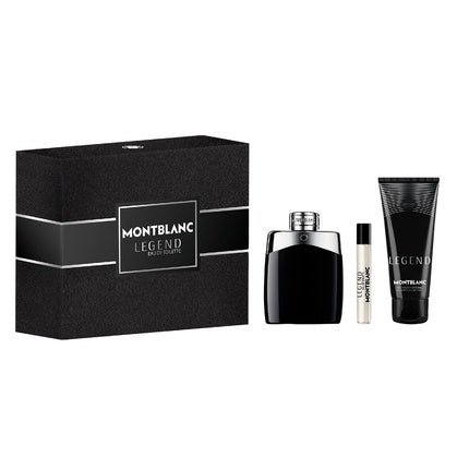Set Parfum Montblanc Legend, Eau de Toilette Spray 100ml + Miniatură 75ml + Gel de Duș 100ml, Negru