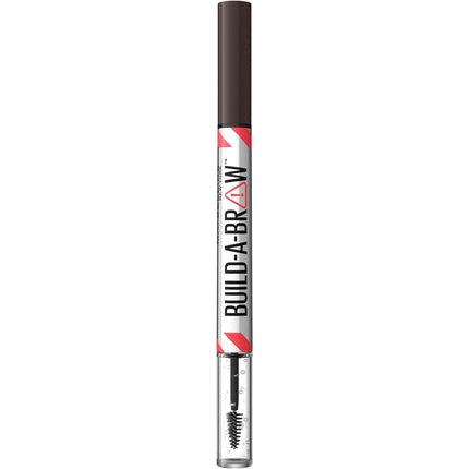 Creion 2 in 1 pentru sprancene, Maybelline New York, Build A Brow, Ash Brown