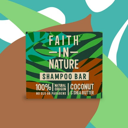 Șampon Solid, Faith In Nature, Cocos și Unt de Shea, 85g