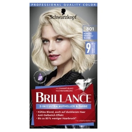 Schwarzkopf Brilliance Hair Lightener, 801 Cool Crystal Blonde, 170 g