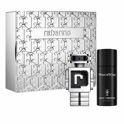 Set Parfum Paco Rabanne Phantom, EDT Spray 2 bucăți, Argintiu