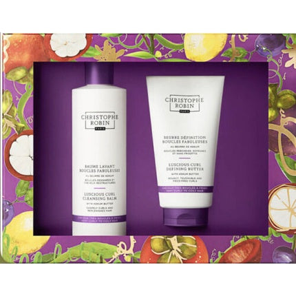 Set Îngrijire Păr Christophe Robin Luscious Curl, alb-violet