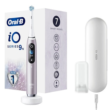 Periuță electrică Oral-B iO Series 9 Rose, culori metalice, display digital