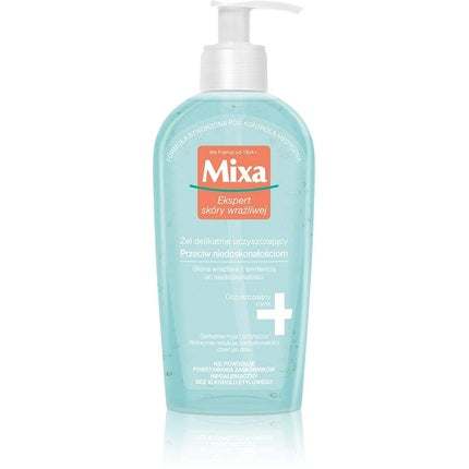 Gel de curățare ten sensibil, Mixa, pentru piele grasă