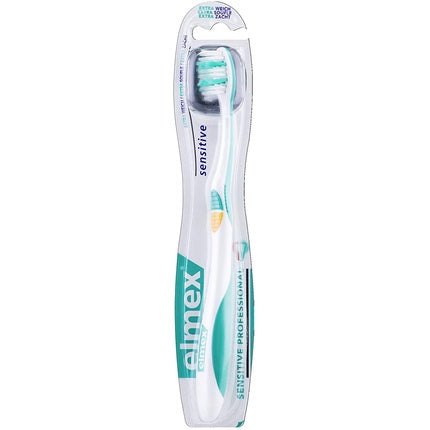 Periuță de dinți Elmex Sensitive Professional, set 2 bucăți, alb-verzui