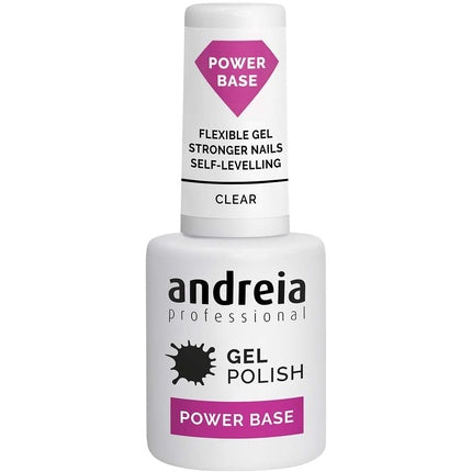 Lac de unghii gel, Andreia, Power Base, transparent, 10.5ml