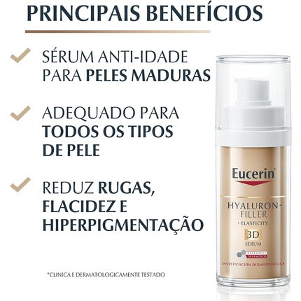 Serum anti-age, Eucerin Hyaluronic Filler + Elasticity 3D, 30ml