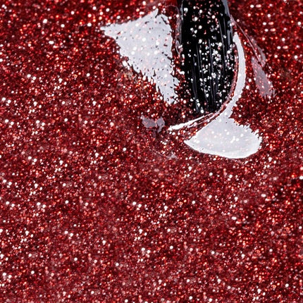 Bază ojă, Néonail, Glitter Effect, roșu, 7.20 ml