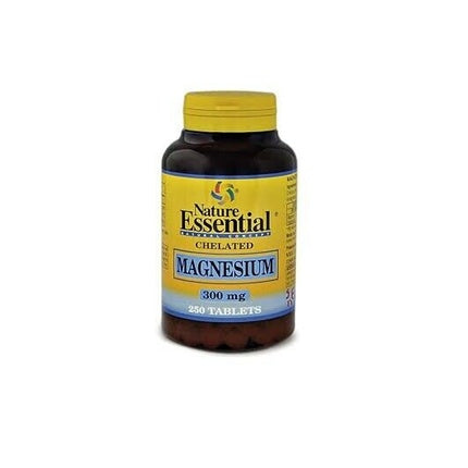 Supliment, Nature Essential, Magnesium Chelated 300mg, 250 comprimate