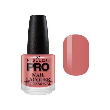Vernis Mollon Pro, Pink Mocha, 15ml, culoare nude, ambalaj sticlă