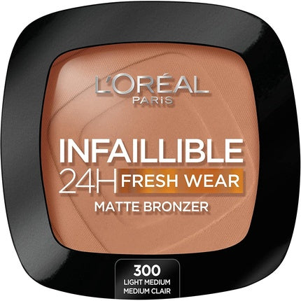 Bronzer compact, L'Oréal Paris, Infallible 24H Fresh Wear, culoare 350 Medium, 9g