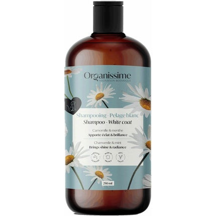 Șampon Organissime White Coat cu mușețel și mentă - 250 ml
