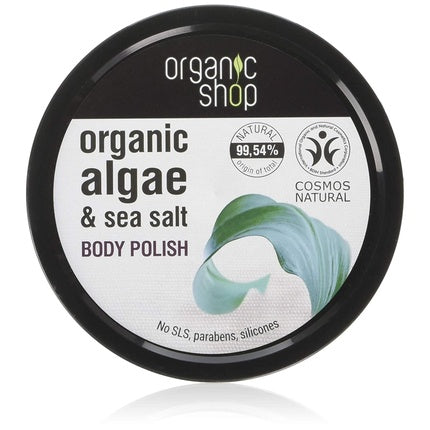 Scrub de Corp, Organic Shop, Alge și Sare de Mare 250ml