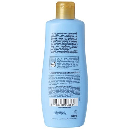 Lapte Corp Corine de Farme, After-Sun, Prolongator Bronz, 200ml, Albastru