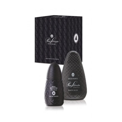 Set Parfum Pino Silvestre Black Musk, Eau de Toilette 75ml și Șampon Duș 400ml