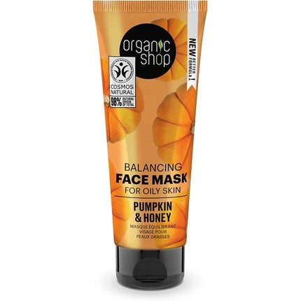 Masca fata, Organic Shop, ten gras, dovleac si miere, 75ml