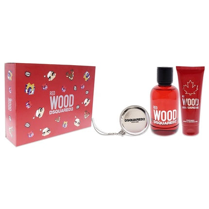 Set cadou parfum, Dsquared2, Red Wood, 100ml