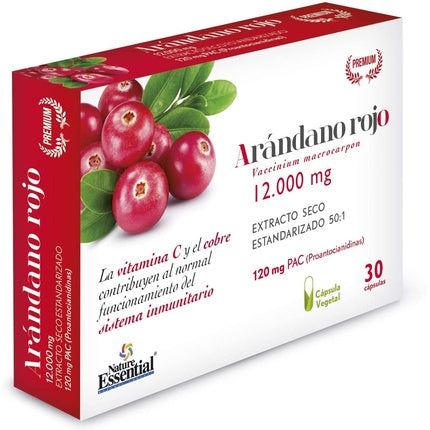 Capsule Nature Essential, extract uscat de merisor, 120 buc