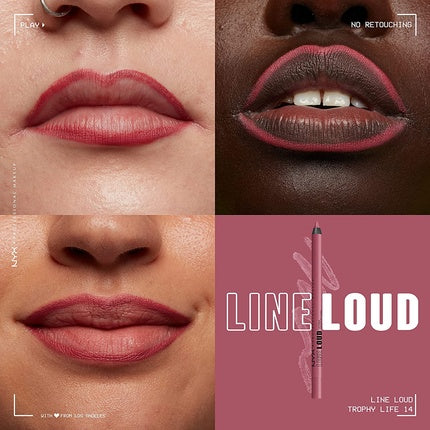 Creion de buze NYX Professional Makeup Line Loud Lip Liner Trophy Life Mauve Pink