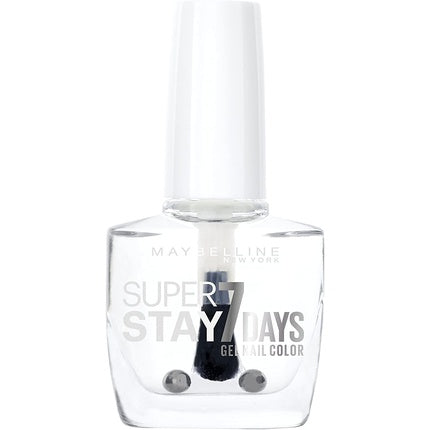 Maybelline New York Super Stay Nail Polish Forever Strong, Crystal Clear Transparent Gloss Ultra Strong Hold, 10ml