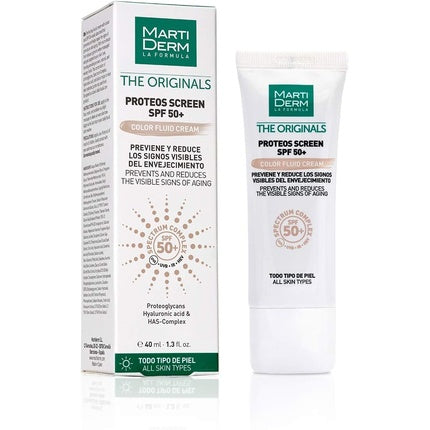 Cremă fluidă colorată SPF50+ Martiderm Proteos Screen 40 ml