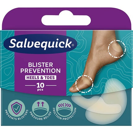 Plasturi rani Salvequick Blister Prevention, mix, 10 bucati