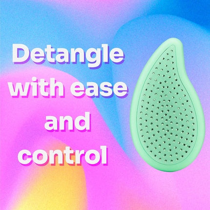 Perie Wet Brush Go Green Palm, Infuzata cu ulei de arbore de ceai, Verde